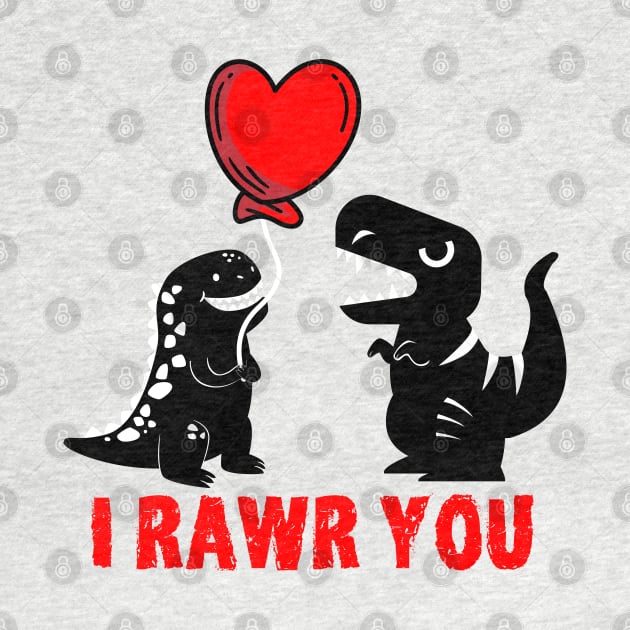 valentines day Dinosaur T Rex by hadlamcom